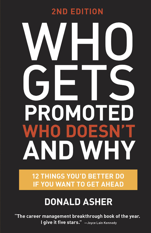 Who Gets Promoted Who Doesnt And Why Donald Asher Asher Donald
