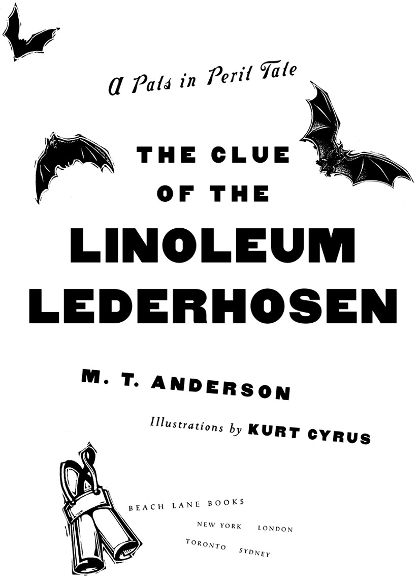 The Clue Of The Linoleum Lederhosen Mt Anderson Anderson Mt