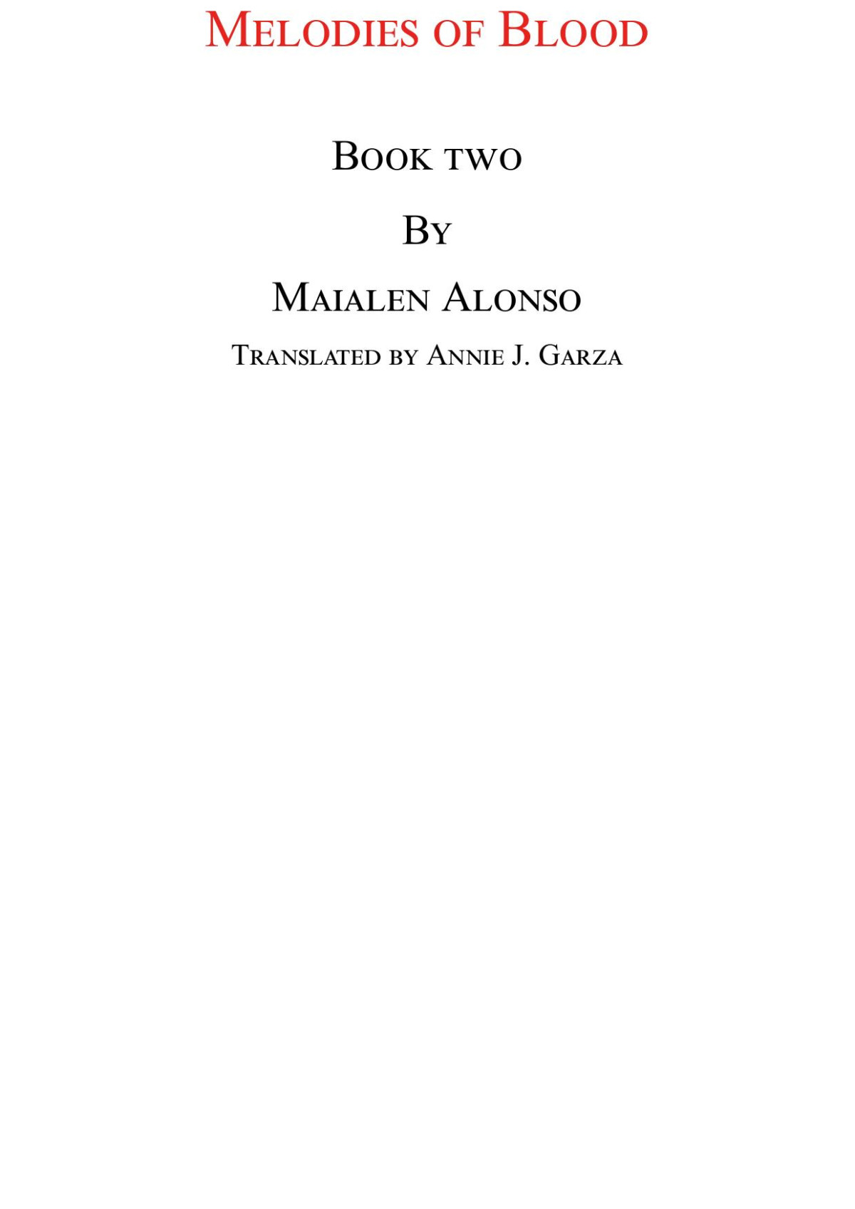 Melodies Of Blood 2 Maialen Alonso Alonso Maialen
