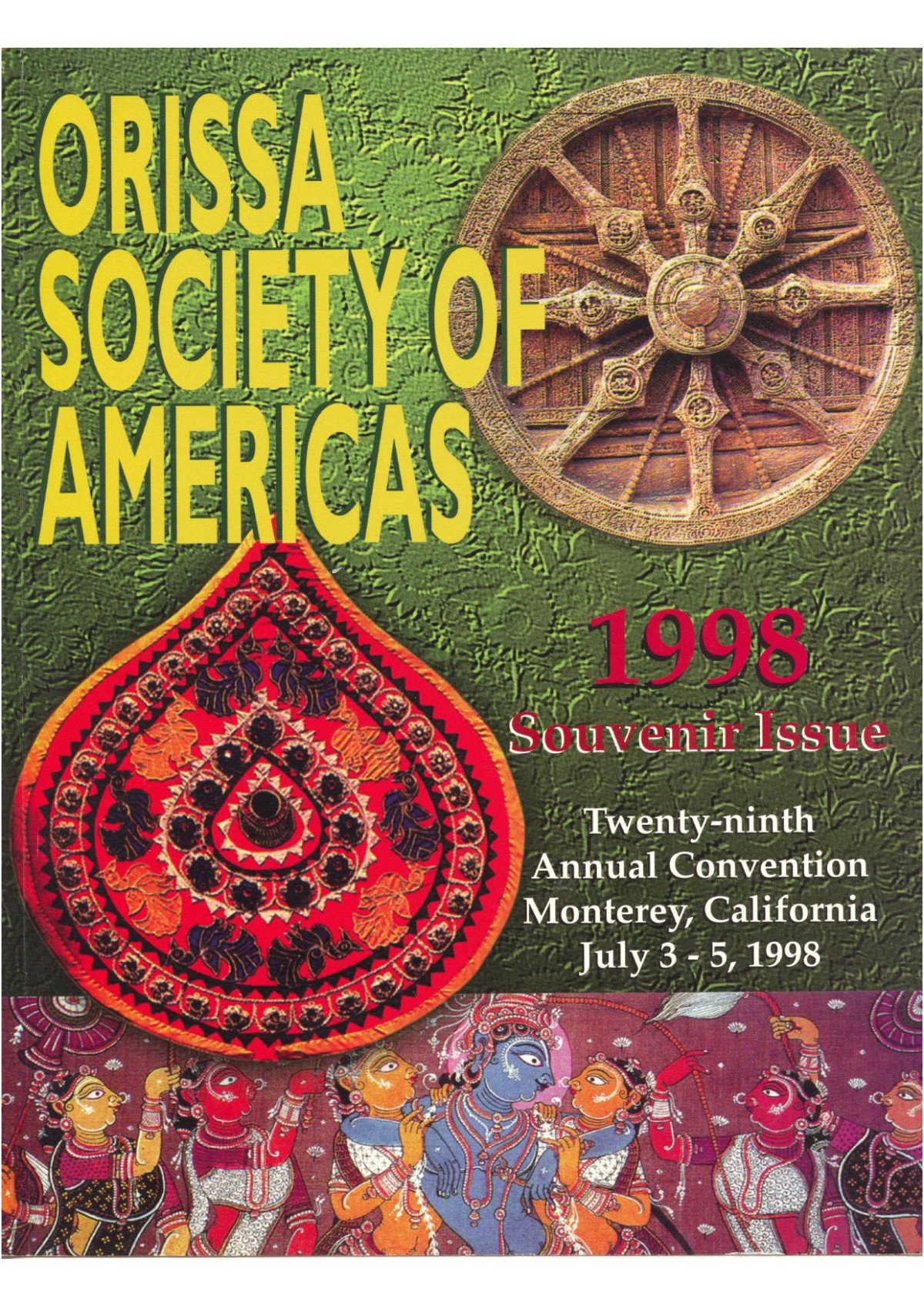 Souvenir1998 Odisha Society Of The Americas Odisha Society Of The Americas