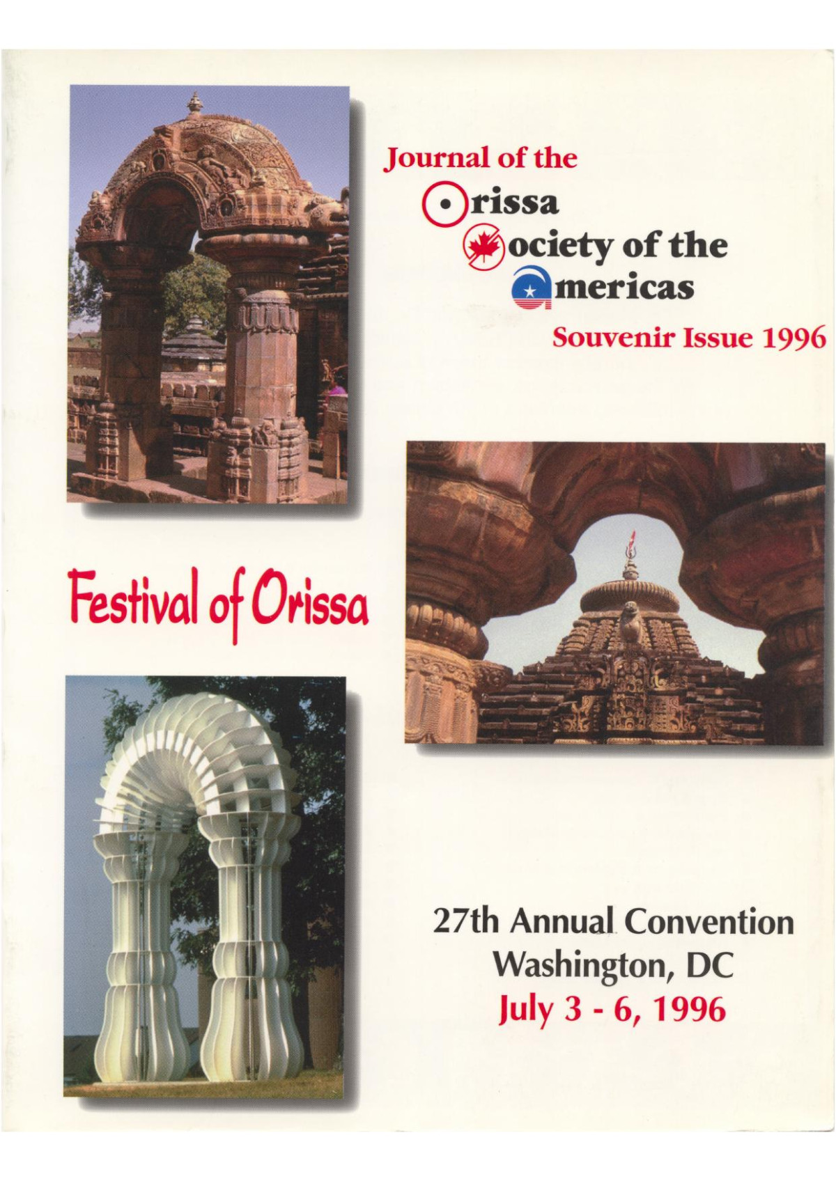 Souvenir1996 Odisha Society Of The Americas Odisha Society Of The Americas