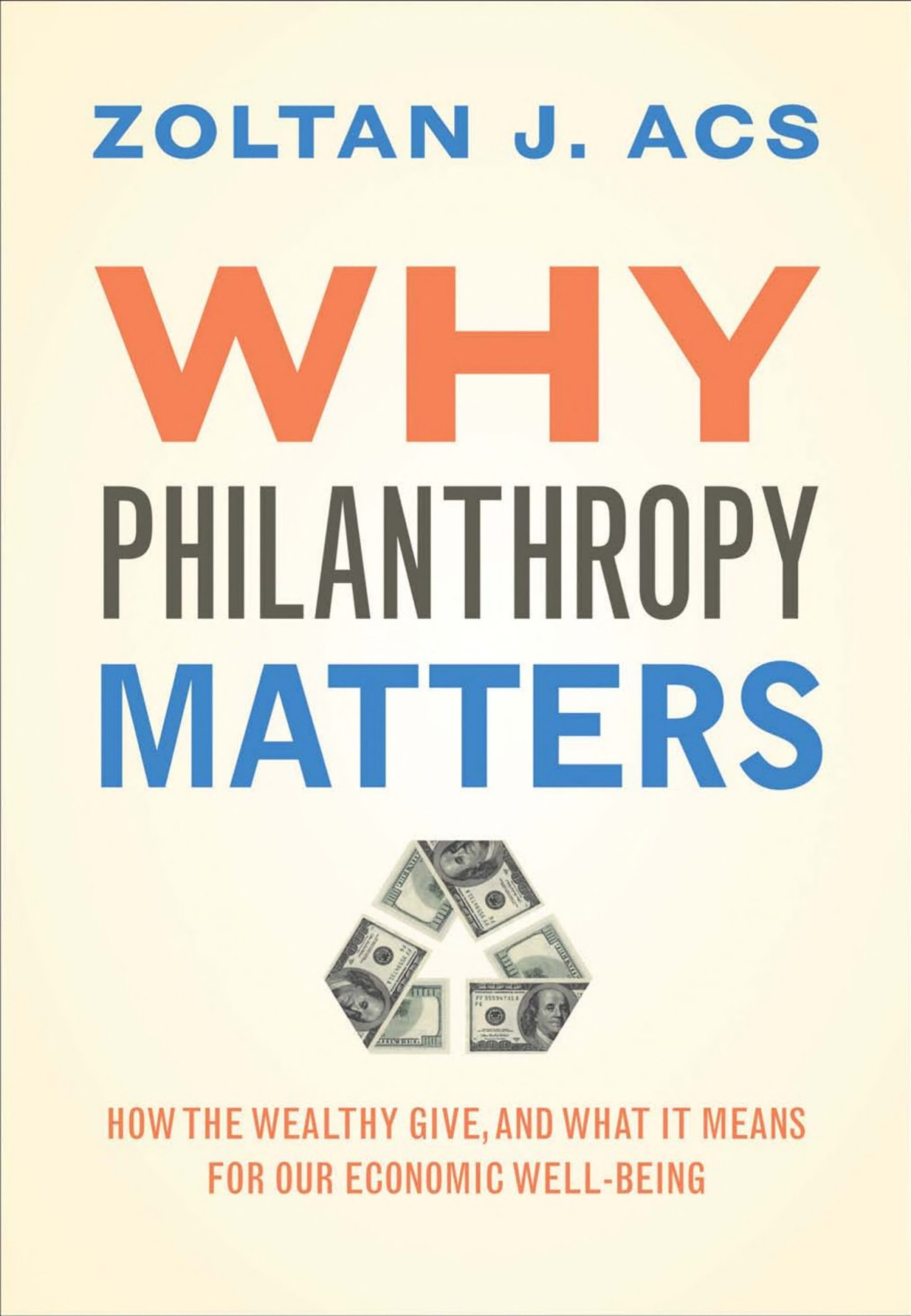 Why Philanthropy Matters How The Wealthy Give And What It Means For Our Economic Wellbeing Zoltan J Acs Acs
