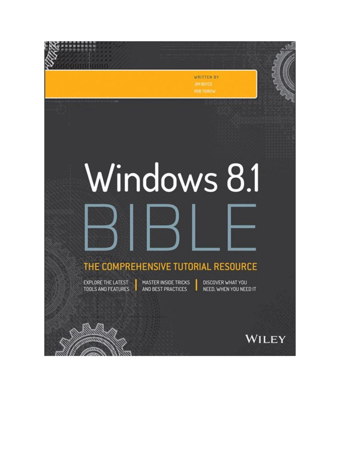 Windows 81 Bible Jim Boyce Shapiro Jeffrey R Tidrow Rob