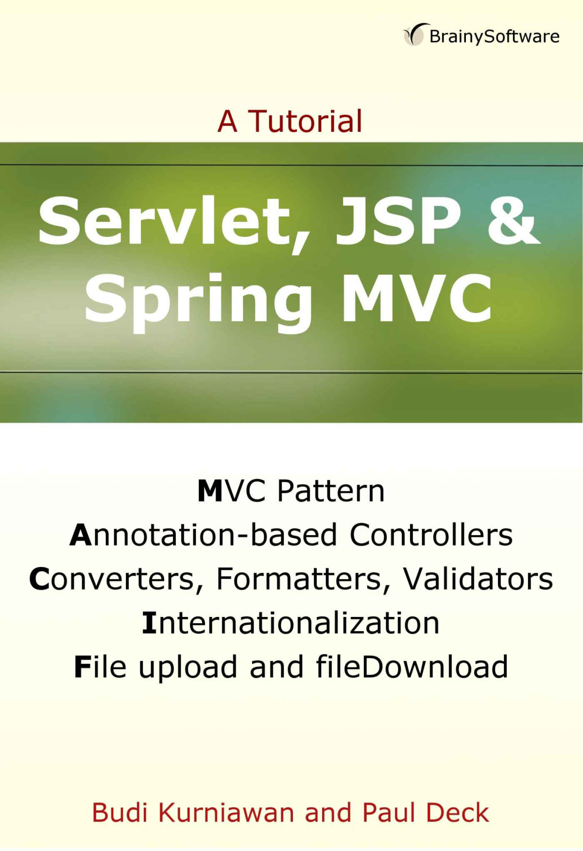 Servlet Jsp And Spring Mvc A Tutorial Kurniawan Budi Deck