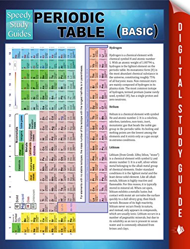 Periodic Table Basic Speedy Study Guide Speedy Publishing