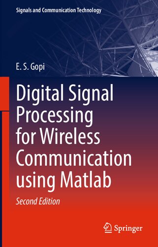 Digital Signal Processing For Wireless Communication Using Matlab Signals And Communication Technology 2nd Ed 2021 Es Gopi