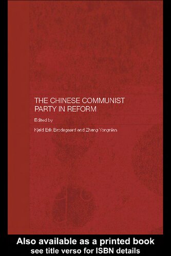 The Chinese Communist Party In Reform Kjeld Erik Brodsgaard Zheng Yongnian Eds