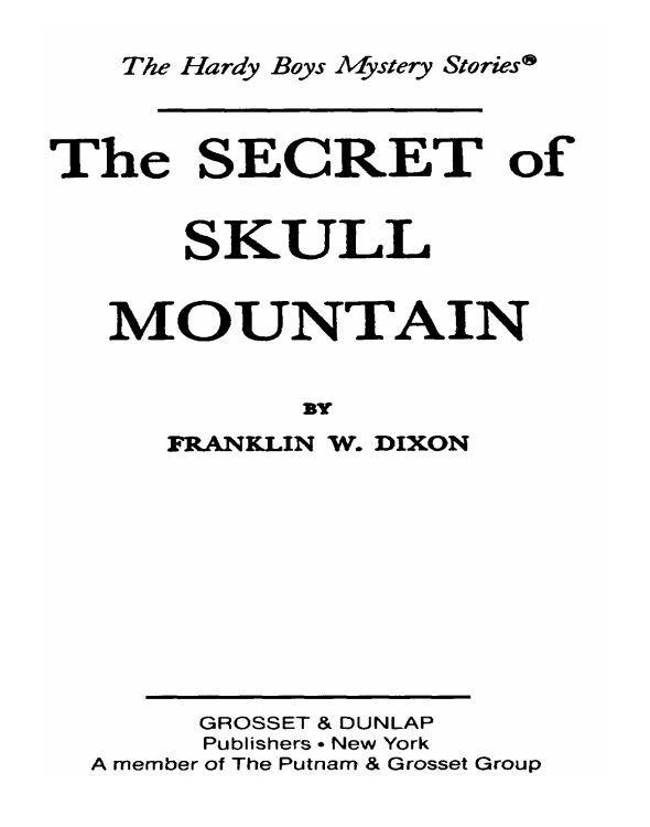 The Secret Of Skull Mountain