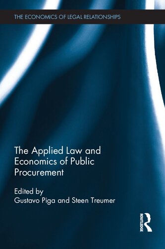 The Applied Law And Economics Of Public Procurement 1st Edition Gustavo Piga Editor