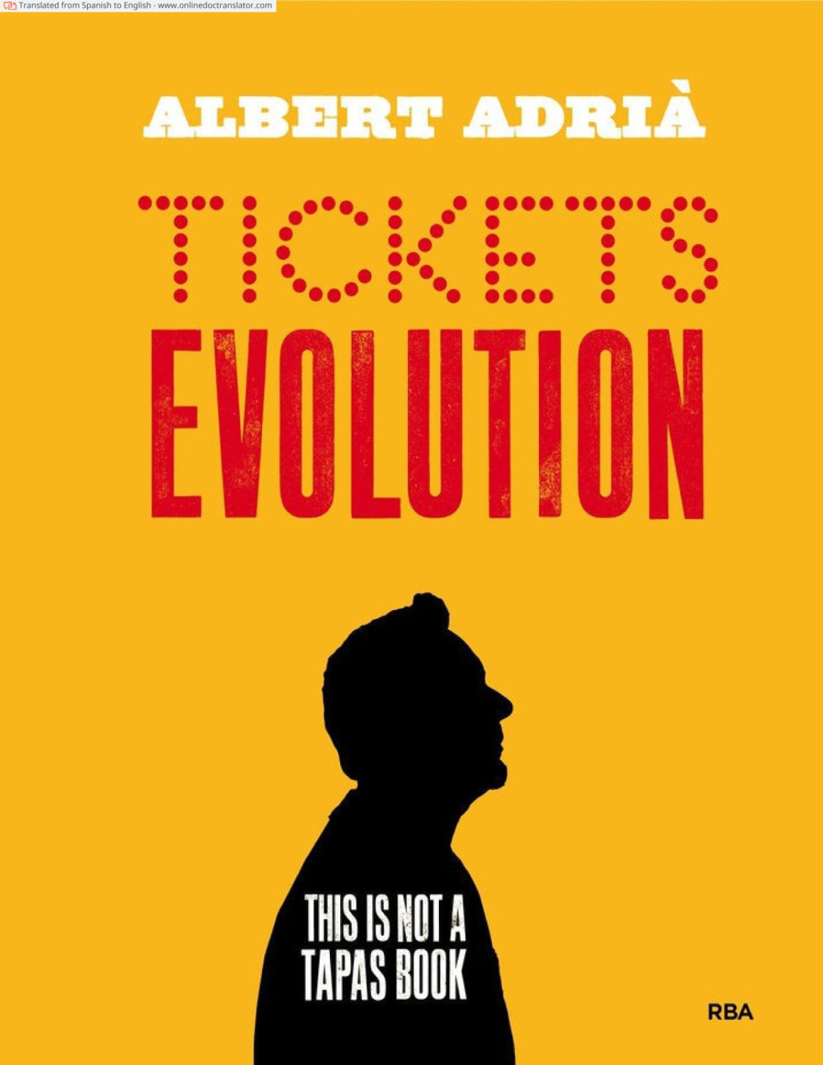 Tickets Evolution Albert Adria