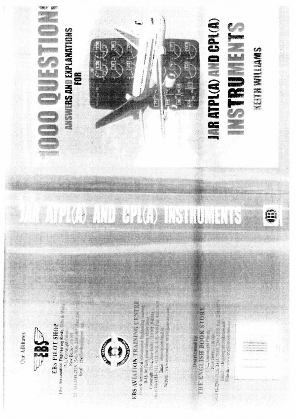 1000 Questions Answers And Explanations For Jar Atpl A And Cpl A Instruments Keith Williams