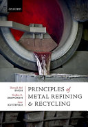 Principles Of Metal Refining And Recycling Engh Thorvald Abel