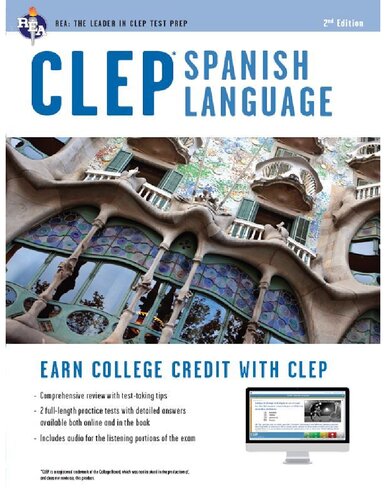 Clep Spanish Language Book Online Clep Test Preparation English And Spanish Edition 2nd Revised Ms Lisa J Goldman