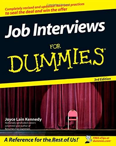 Job Interviews For Dummies 3rd Edition Kennedy Joyce Lain