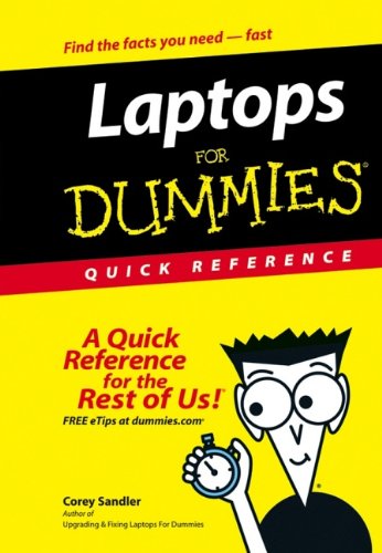 Laptops For Dummies Quick Reference 1st Corey Sandler