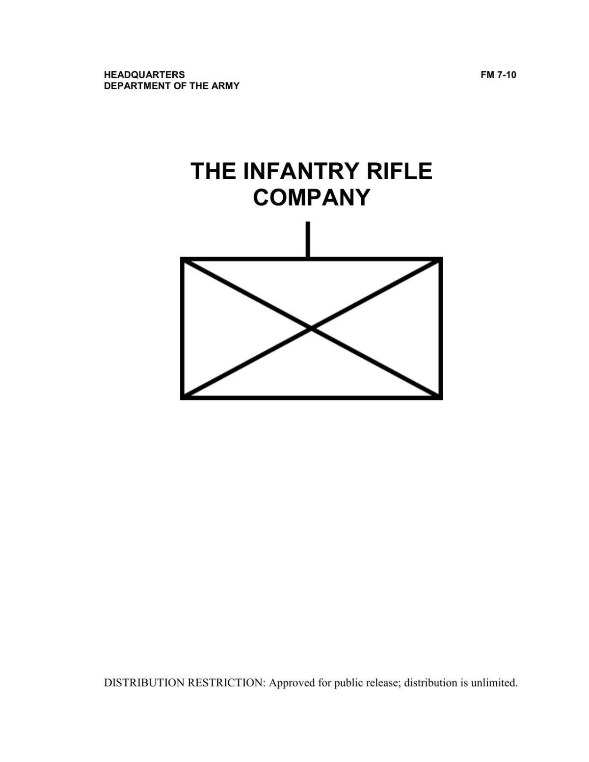 Fm 713 The Infantry Rifle Company United States Department Of The Army