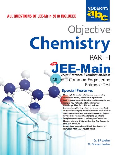 Modern S Abc Of Objective Chemistry Part I Part Ii Jeemain Dr S P Jauhar Dr Sheenu Jauhar Dr S P Jauhar Dr Sheenu Jauhar