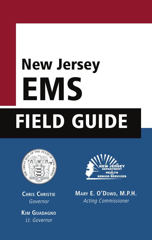 New Jersey Ems Field Guide 1st Edition Jones Bartlett Learning