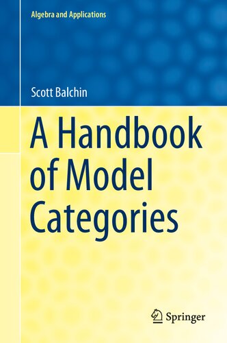 A Handbook Of Model Categories Scott Balchin