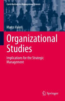 Organizational Studies Implications For The Strategic Management Contributions To Management Science 1st Ed 2021 Valeri