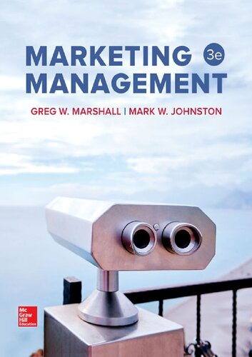 Marketing Management Greg W Marshall Mark W Johnston