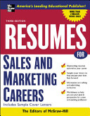 Resumes For Sales And Marketing Careers With Sample Cover Letters Vgm Professional Resumes Series 3rd Edition Mcgrawhill