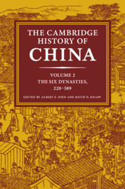The Cambridge History Of China Volume 2 The Six Dynasties 220589 Albert E Dien