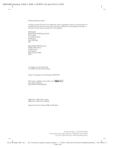 A Guide To State Succession In International Investment Law Patrick Dumberry
