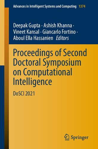 Proceedings Of Second Doctoral Symposium On Computational Intelligence Dosci 2021 Deepak Gupta