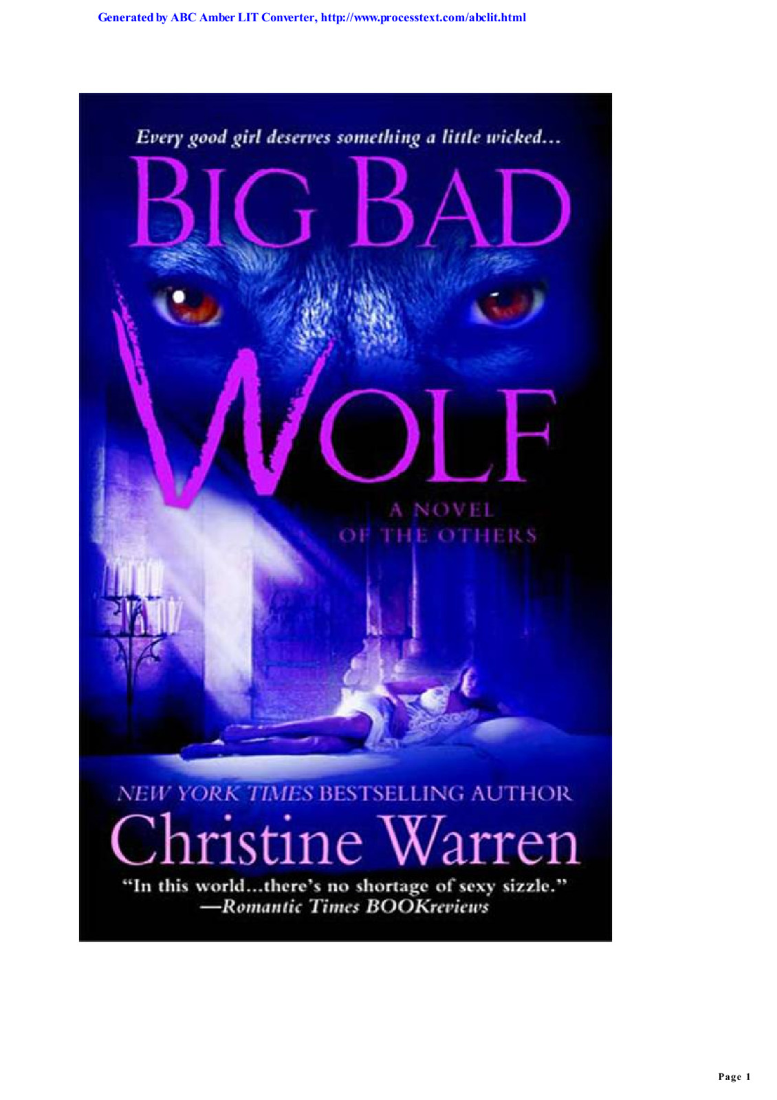 Big Bad Wolf Warren Christine
