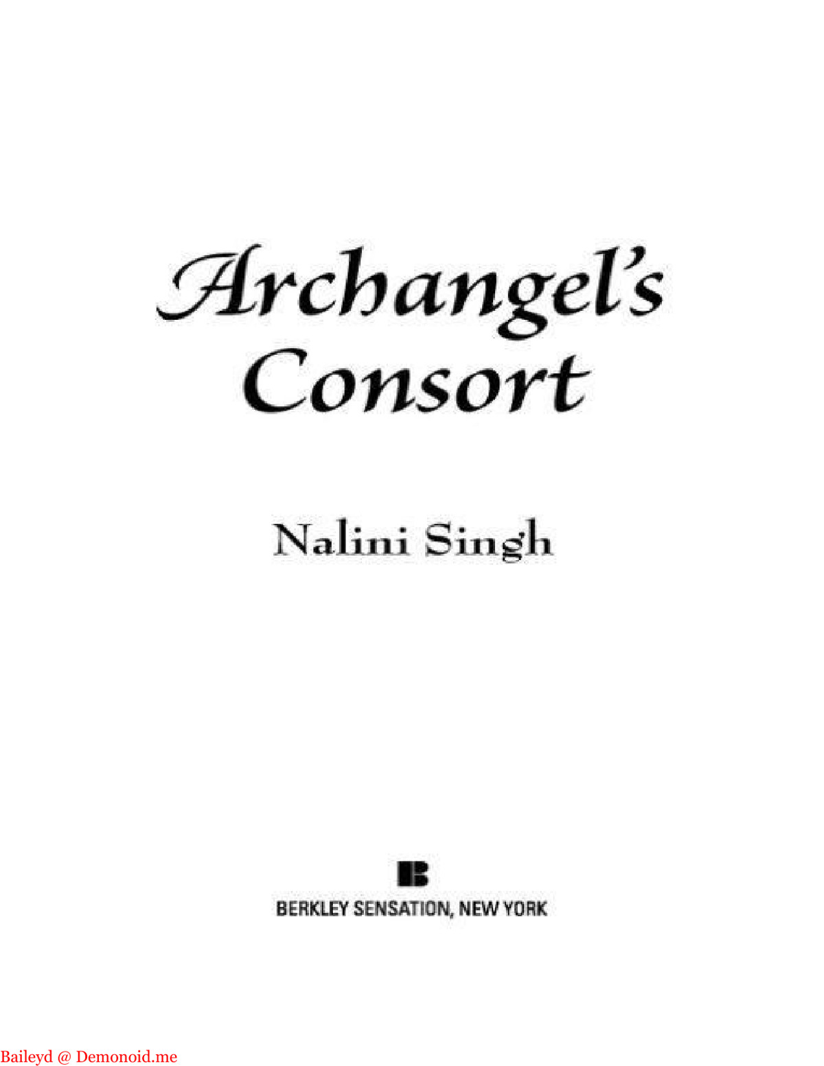 Archangels Consort Singh Nalini