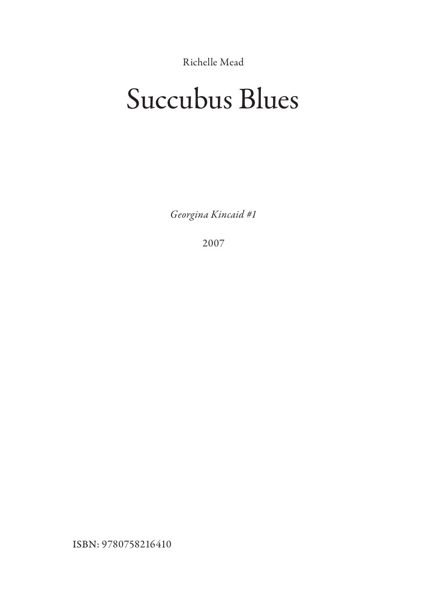 Succubus Blues Mead Richelle