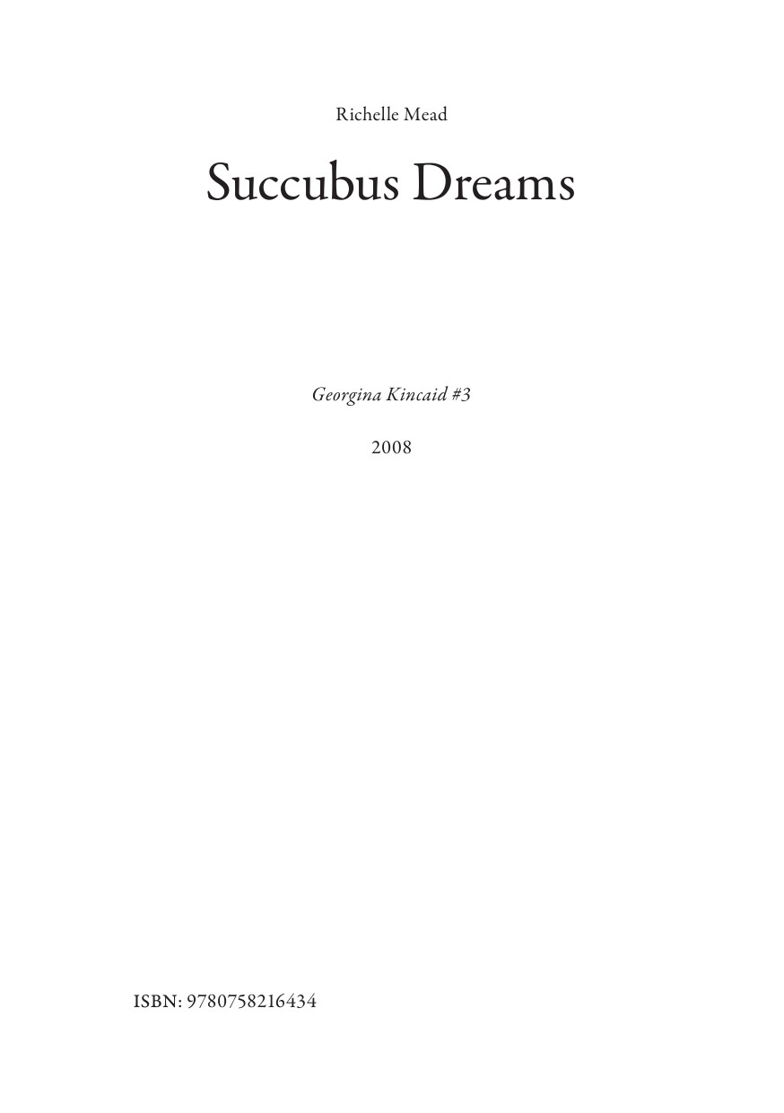 Succubus Dreams Mead Richelle