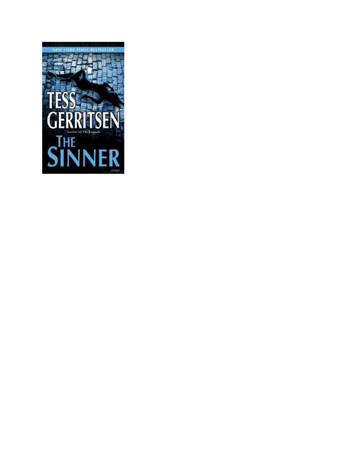The Sinner Gerritsen Tess