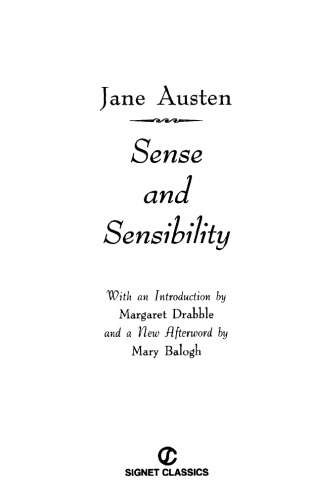 Sense And Sensibility Signet Austen Jane