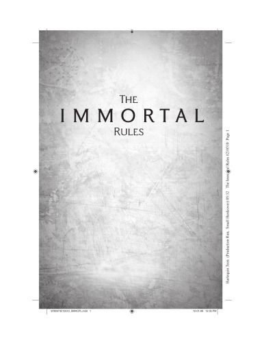 The Immortal Rules Arc Kagawa Julie