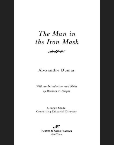 Man In The Iron Mask Dumas Alexander