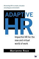 Adaptive Hr Impactful Hr For The New And Virtual World Of Work Roux