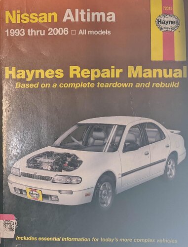Nissan Altima 1993 Thru 2006 Haynes Repair Manual John H Haynes