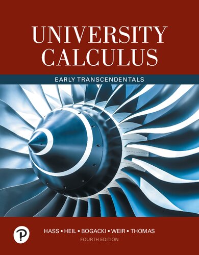University Calculus Early Transcendentals 4th Edition Joel Hass