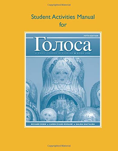 Golosa 5th Edition Richard Robin Karen Evansromaine Galina Shatalina