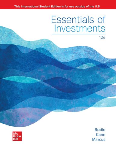Ise Essentials Of Investments Ise Hed Irwin Finance 12th Edition Zvi Bodie