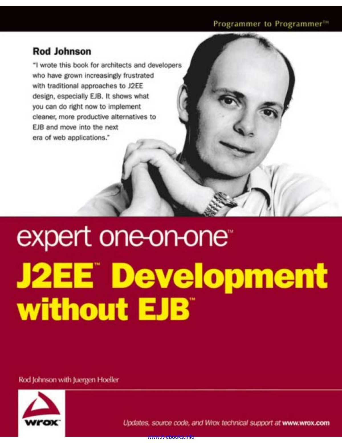 Expert Oneonone J2ee Development Without Ejb 1st Edition Rod Johnson