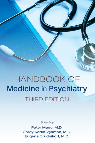 Handbook Of Medicine In Psychiatry 3rd Edition Manu Peter Ed