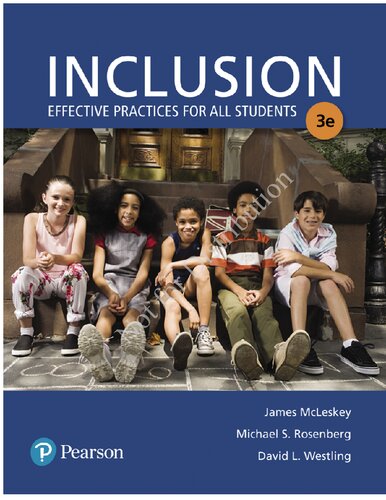 Inclusion Effective Practices For All Students 3rd Edition James L Mcleskey
