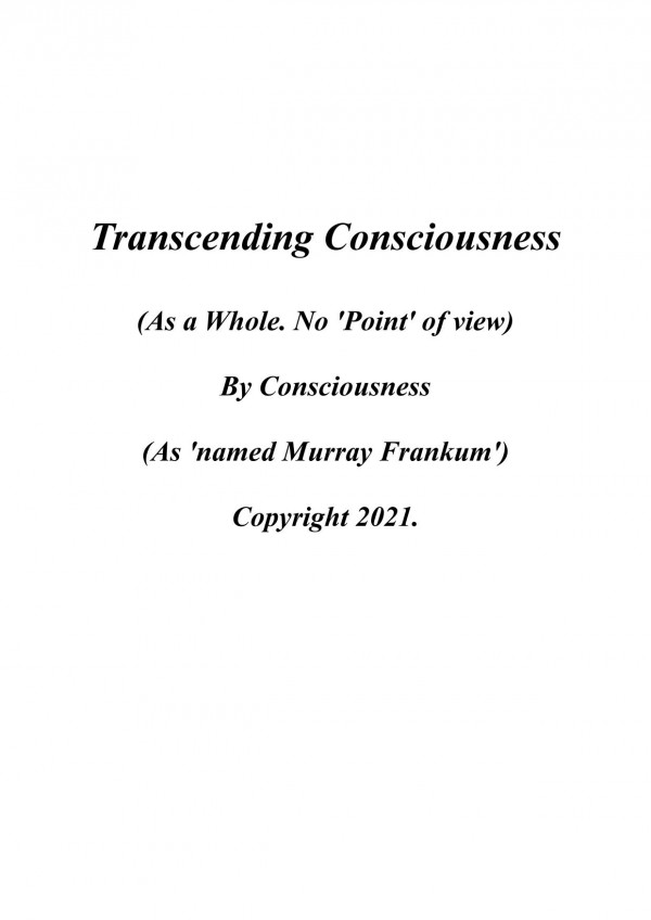Transcending Consciousness Murray Fankum
