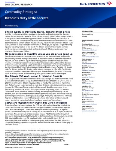 Commodity Strategist Bitcoins Dirty Little Secrets Francisco Blanch
