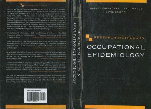 Research Methods In Occupational Epidemiology Monographs In Epidemiology And Biostatistics 2nd Edition Checkoway