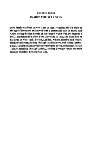 Inside The Seraglio Private Lives Of The Sultans In Istanbul John Freely