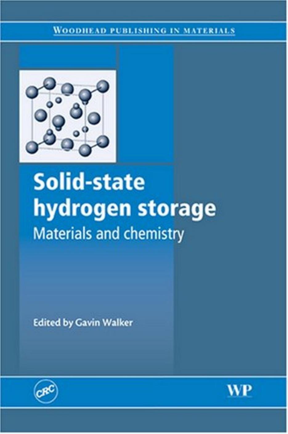 Solidstate Hydrogen Storage 1st Edition Gavin Walker